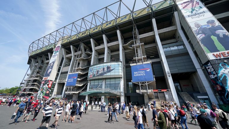 A general view outside the ground ahead of the Killik Cup match at Twickenham Stadium, London. Picture date: Sunday May 28, 2023.