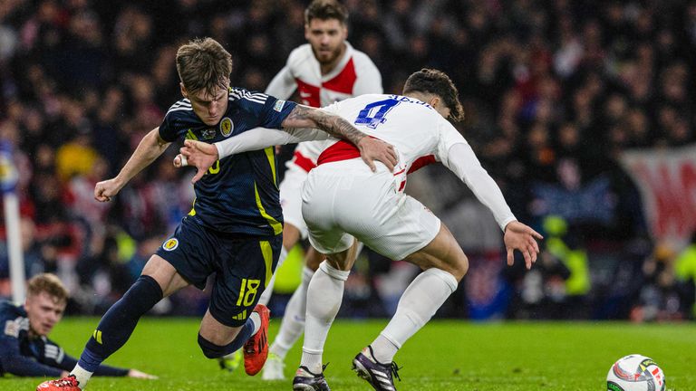 Doak turned Croatia's Josko Gvardiol inside out at Hampden Park 