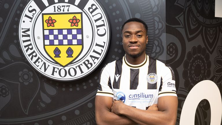 New St Mirren striker Owen Oseni scored 12 goals for Gateshead in the first-half of the season