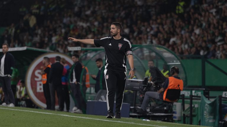 Casa Pia head coach Joao Pereira
