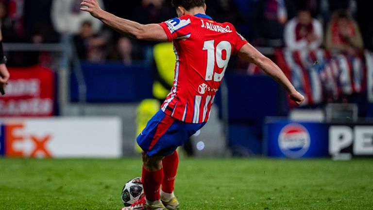 Julian Alvarez was deemed to have hit the ball twice when taking his penalty in the shootout against Real Madrid