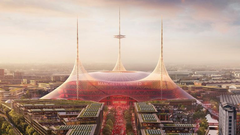 Manchester United's proposed new stadium