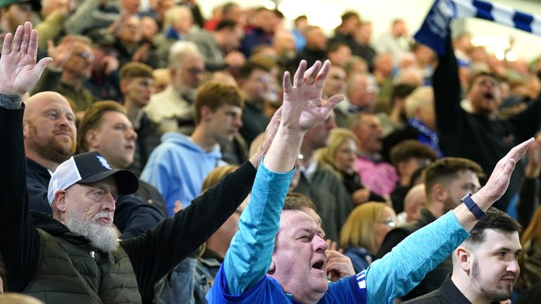 Birmingham fans celebrate
