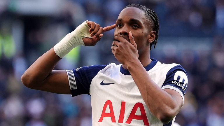 Mathys Tel's injury-time penalty sealed the win for Spurs