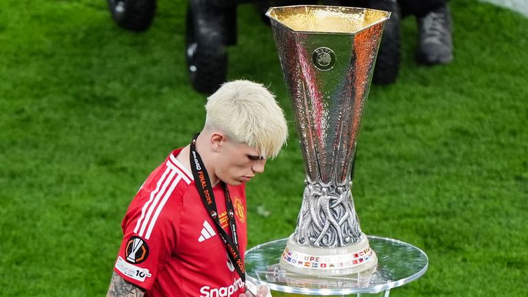 Alejandro Garnacho was benched for the final having started every match in Man Utd's Europa League campaign