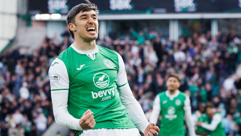 Kieron Bowie scored six goals for Hibernian this season