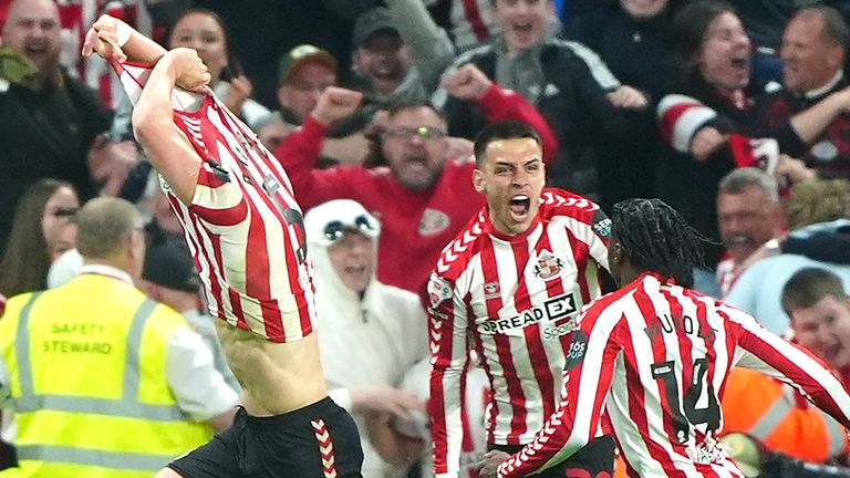 Ballard's winner sparked jubilant scenes at the Stadium of Light