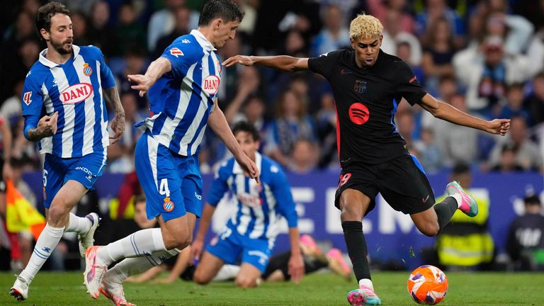 Lamine Yamal fires Barcelona in front at Espanyol