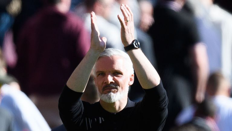 Jim Goodwin led Dundee United to a top six finished in their first season back in the Scottish Premiership