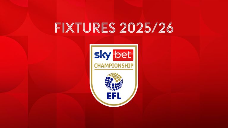 Sky Bet EFL Championship fixtures 2025/26