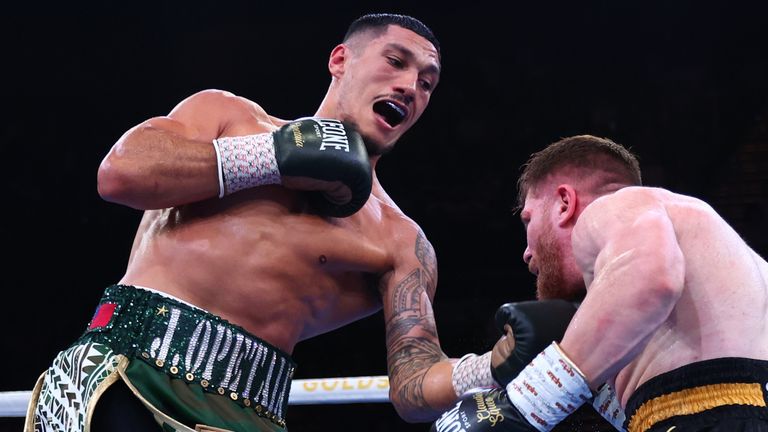 Jai Opetaia beat Claudio Squeo to retain his IBF cruiserweight title
