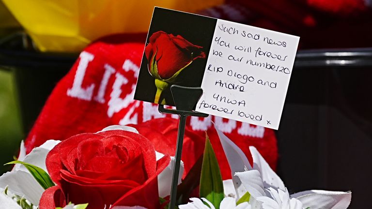 "You will forever be our number 20," reads one tribute