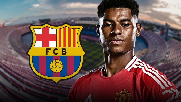 Marcus Rashford has been linked with a move to Barcelona