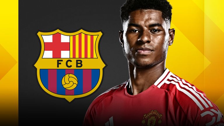Marcus Rashford has been linked with a move to Barcelona