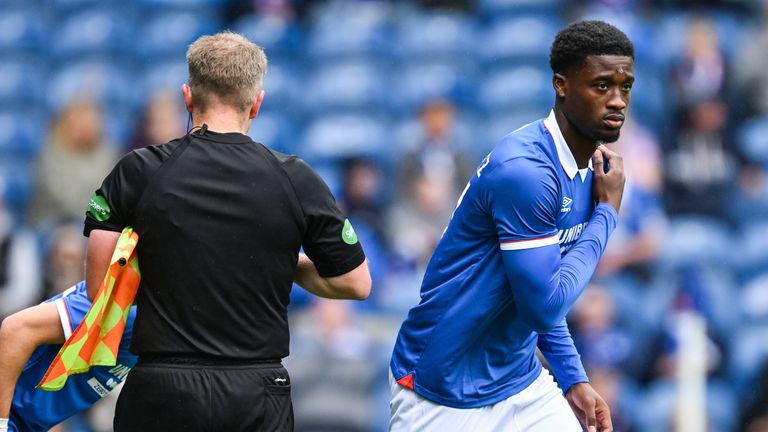 Emmanuel Fernandez featured in the second half of Rangers' friendly draw