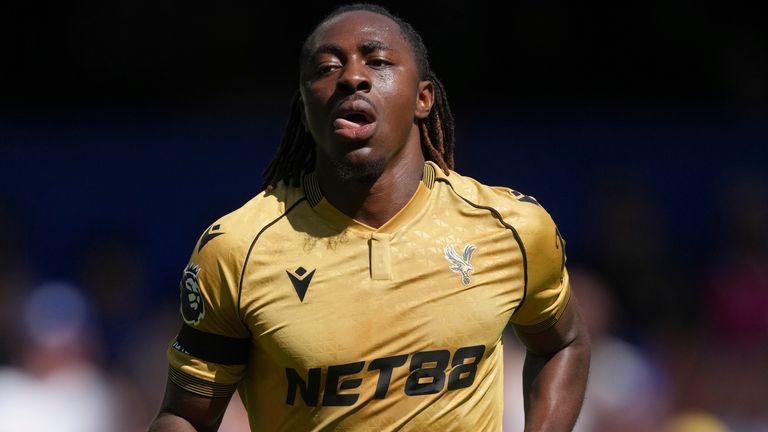 Crystal Palace's Eberechi Eze had his free-kick disallowed against Chelsea