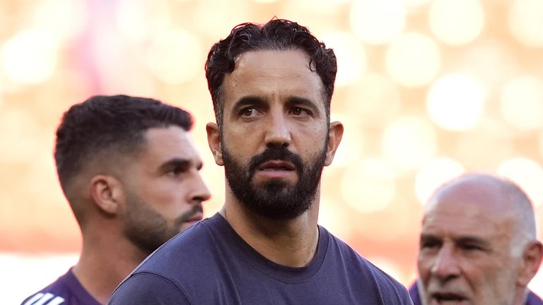 Manchester United boss Ruben Amorim following the 1-0 loss to Arsenal