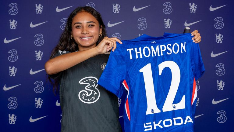 Chelsea have signed United States international Alyssa Thompson from NWSL side Angel City (credit: Chris Lee/Chelsea FC)