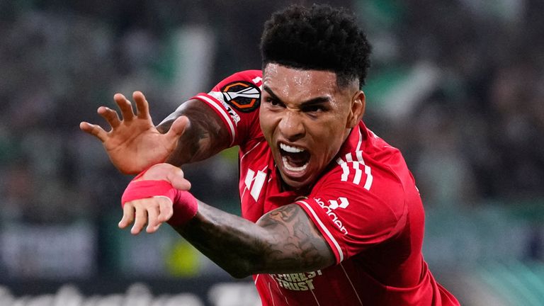 Nottingham Forest's Igor Jesus celebrates after scoring during the Europa League match against Real Betis