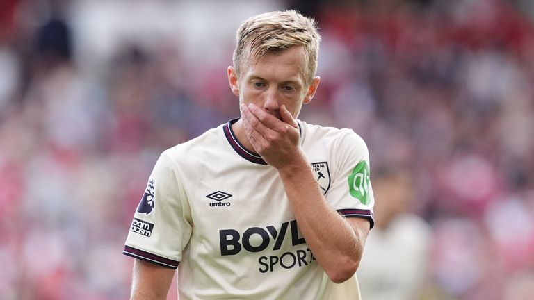 James Ward-Prowse is one of many West Ham players to have struggled this season