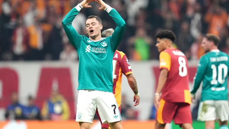 Liverpool suffered a second straight defeat at Galatasaray