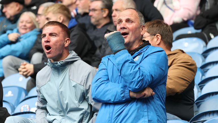 Rangers fans voiced their frustrations at Martin 
