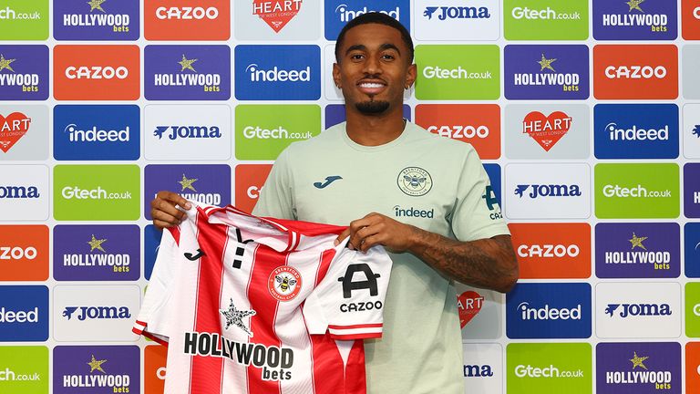Arsenal hoped to sell Reiss Nelson but he ended up going on loan to Brentford (Credit: Brentford FC)