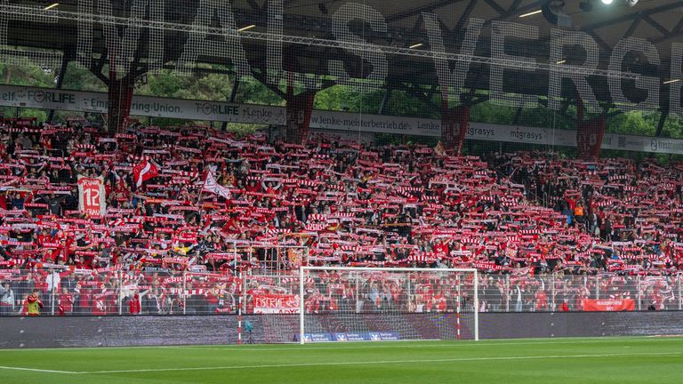 A crowd of 20,132 Union Berlin supporters packed into the Stadion An der Alten Försterei in May to watch Union beat FSV Gutersloh 6-0
