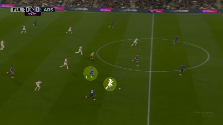 King drives into space on the break as Eze attempts to recover