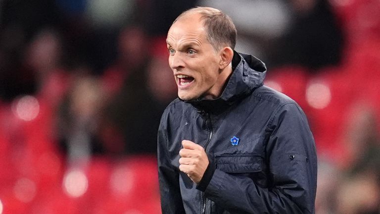 Thomas Tuchel was frustrated with the level of England's support in their 3-0 win over Wales