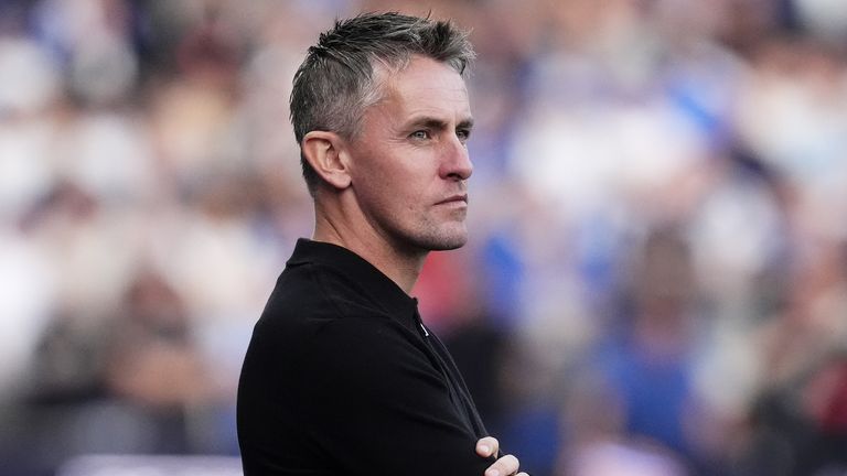 Ipswich Town manager Kieran McKenna during the Sky Bet Championship match at St. Andrew's @ Knighthead Park, Birmingham.