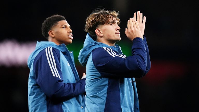 Arsenal's two newest starters soak up the adulation after the win over Brighton at the Emirates