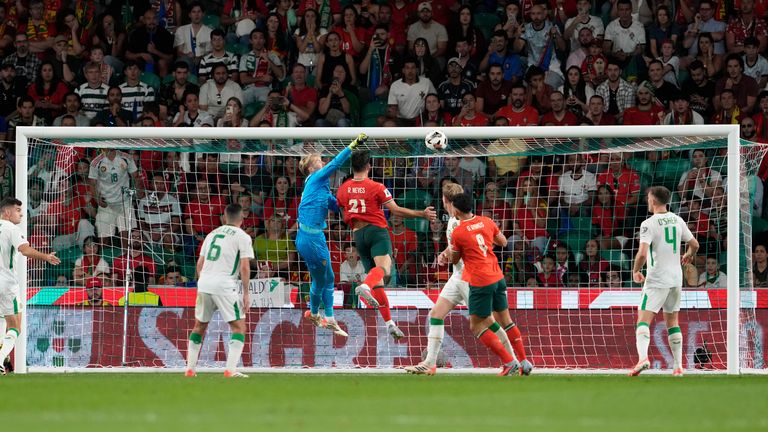 Neves headed in a late winner, beating  Caoimhin Kelleher to the ball