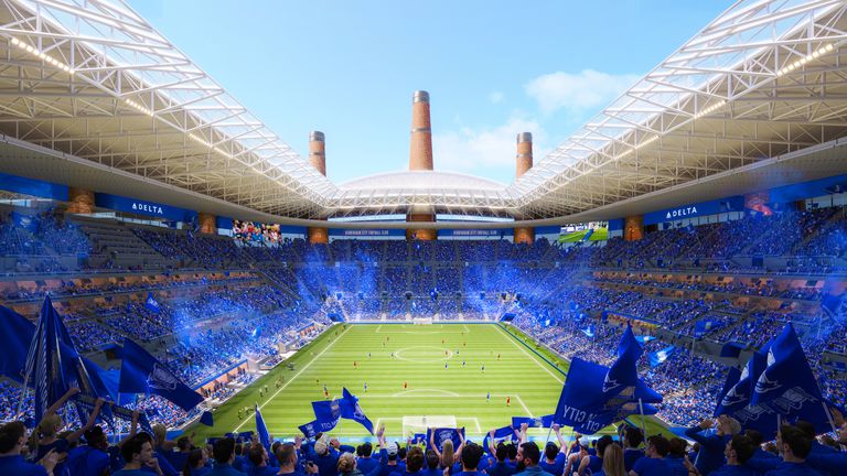 Birmingham City have revealed images of their planned 62,000-seater stadium.
