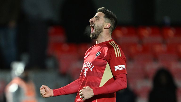 Fabio Borini celebrates at full time