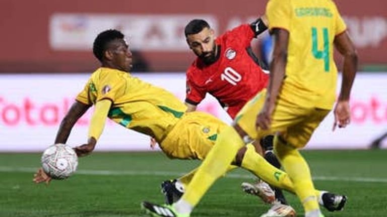 Mohamed Salah scores Egypt’s winner against Zimbabwe
Credit: Franck Fife/AFP via Getty Images
