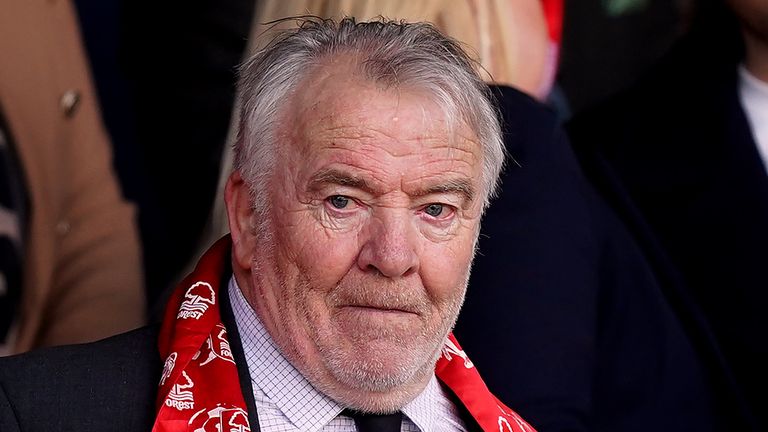 Former Nottingham Forest player John Robertson during the Premier League match at the City Ground, Nottingham. 