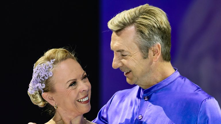 Torvill And Dean 'Our Last Dance' 50th Anniversary Tour Photocall ** STORY AVAILABLE, CONTACT SUPPLIER** Featuring: Jayne Torvill, Christopher Dean, Torvill and Dean Where: London, United Kingdom When: 12 Apr 2025 Credit: John Rainford/Cover Images  (Cover Images via AP Images)