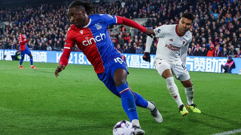 Casemiro in action for Manchester United against Crystal Palace. 
Andrew Kearns – CameraSport via Getty Images