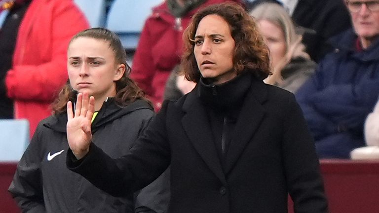Natalia Arroyo celebrates one year as Aston Villa head coach on January 22