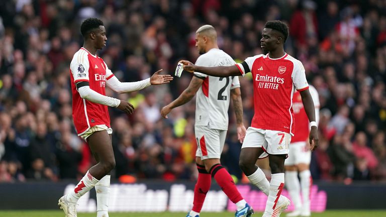 Saka has worn the Arsenal captain's armband many times