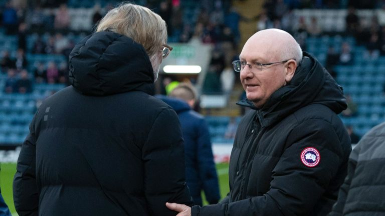 John McGlynn's Falkirk take on Steven Pressley's Dundee