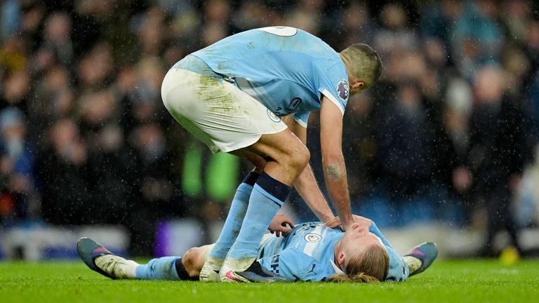 Erling Haaland was spent after draining himself of all energy in victory over Newcastle