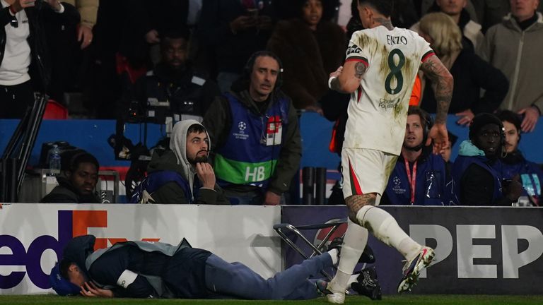 A PSG ball boy was pushed by Pedro Neto (not pictured) late in the game
