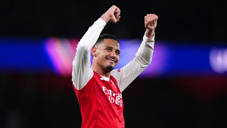William Saliba helped Arsenal keep their 25th clean sheet of the season