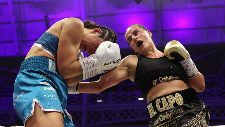 Chantelle Cameron storms to a WBO world title victory