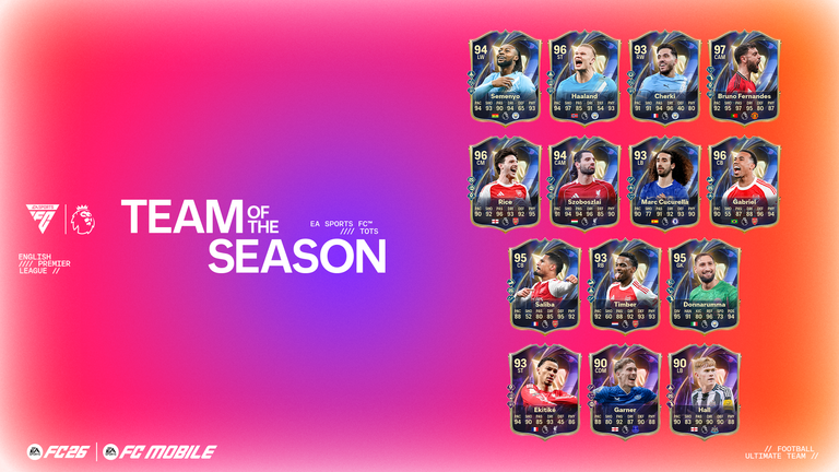 EA SPORTS FC 26 PREMIER LEAGUE TEAM OF THE YEAR