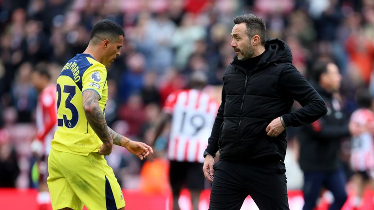 Roberto De Zerbi has called for more personality from his Spurs squad in their relegation fight