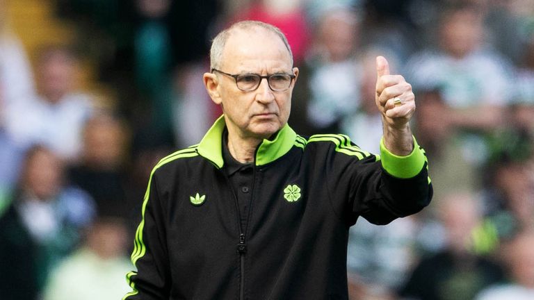 Martin O'Neill won three league titles during his first spell as Celtic boss