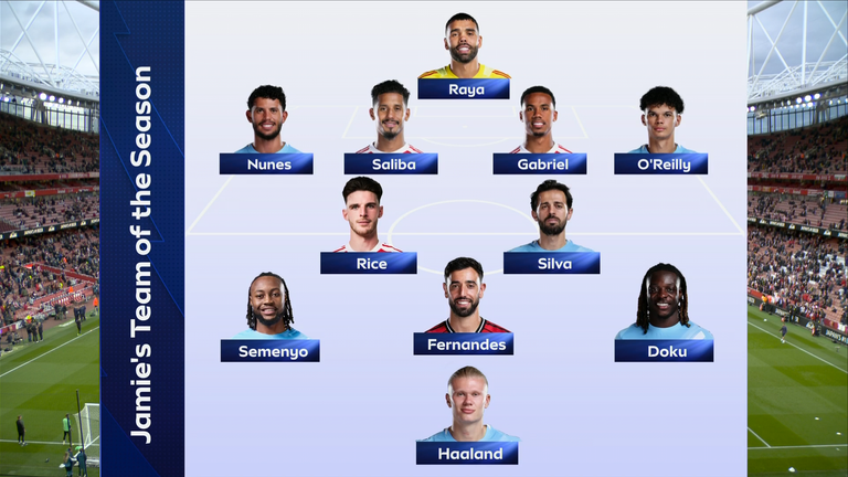 Jamie Carragher's Premier League Team of the Season